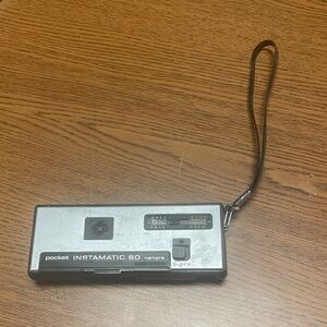 Kodak Instamatic 60 Portable Camera - Silver and Black